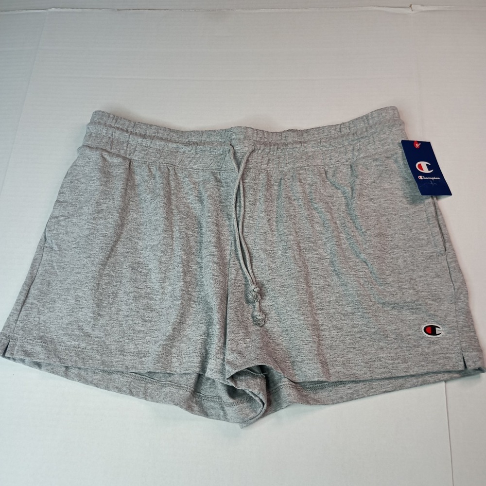 Champion Manhatta Shorts Women's Size 2XL XXL Gray Midweight Active Breathable